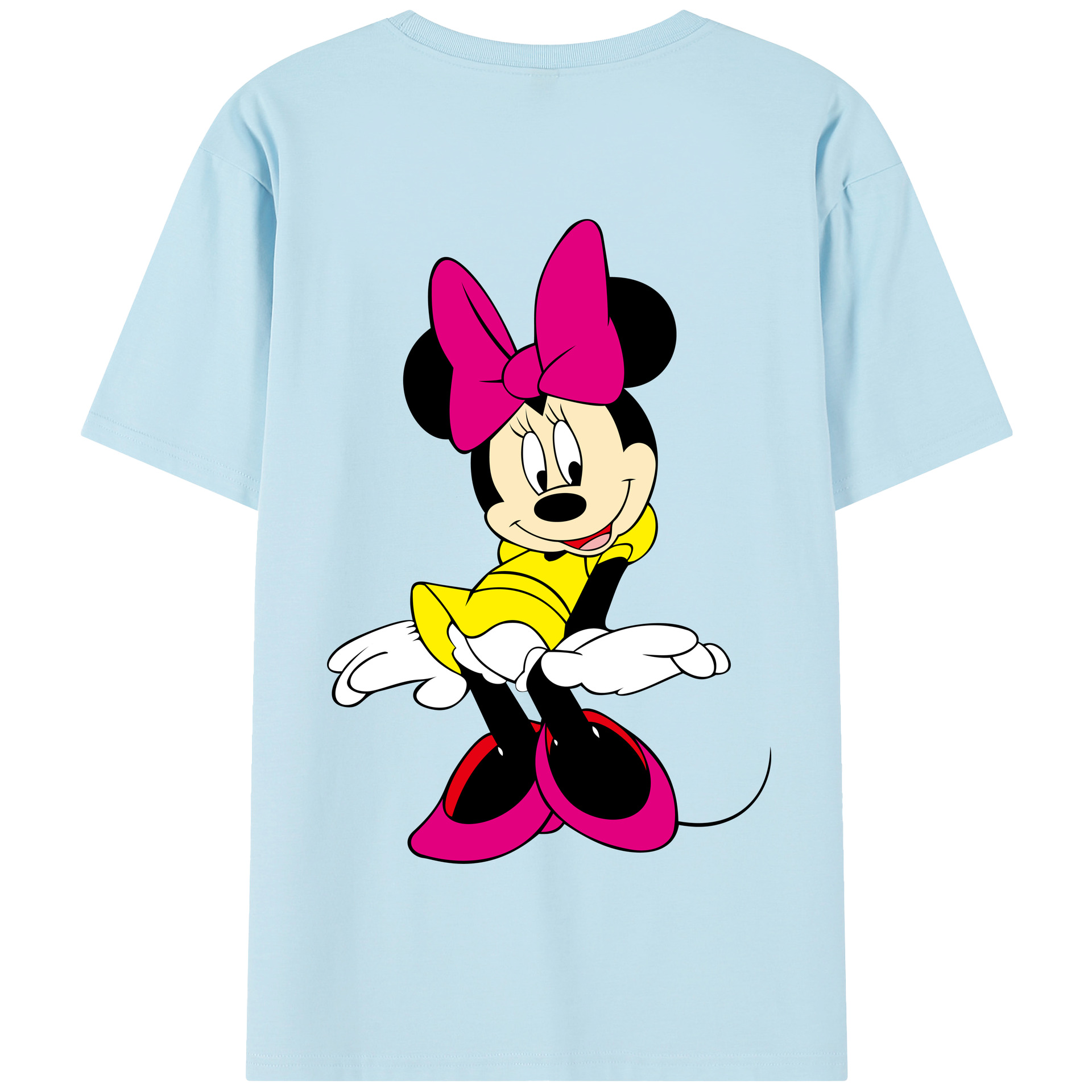 （画像用） ミッキーマウス Mickey Mouse 綿100％半袖Tシャツ（背面プリント）
